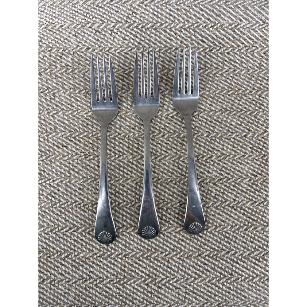 Reed & Barton Seychilles Seashell 3 Dinner Forks